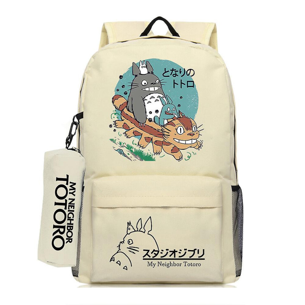 (6) Ghibli Totoro Boys Girls School Books Bags For Teenage Girls Kawaii College Student Book Bag Rucksack Women Laptop Backpack