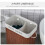 Homcom HOMCOM 2 Section Collapsible Laundry Hamper Lid Removable Lining, Brown 5