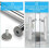 2 Pack Shower Door Knobs Chrome-plated Door Knobs Double-sided Door Knobs Hole Distance 145 Mm For Shower Door Glass Doors 2