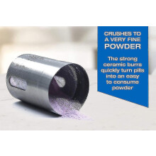 Pill Crusher - Crushes Multiple Tablets To A Fine Powder - Metal Medicine Grinder