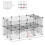 PawHut PawHut DIY Pet Playpen 36 Panel for Rabbit Chinchilla Hedgehog 2