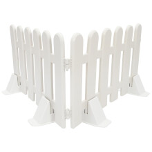 2pcs Plastic Fence Courtyard Indoor Garden Fence Garden Small Fence With 4 Base