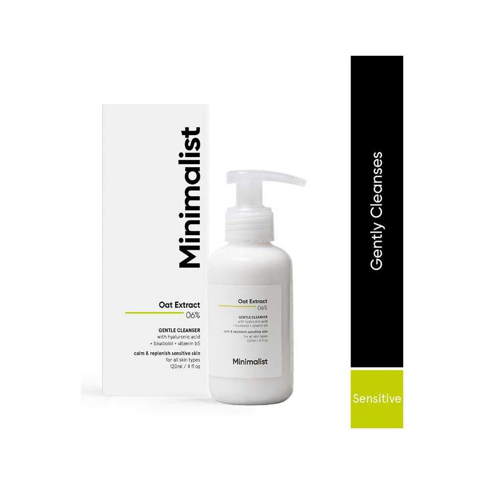 Minimalist Gentle Cleanser 6% Oat Extract For Sensitive Skin | Hydrating & Sulphate Free Sulphate Free | Non-Drying