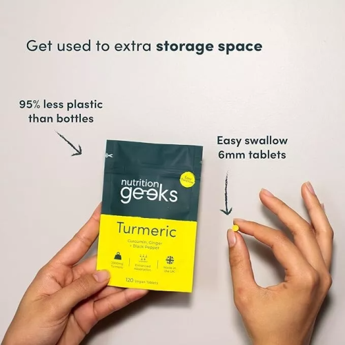 Nutrition Geeks Turmeric Tablets 2000 mg with Black Pepper & Ginger 1