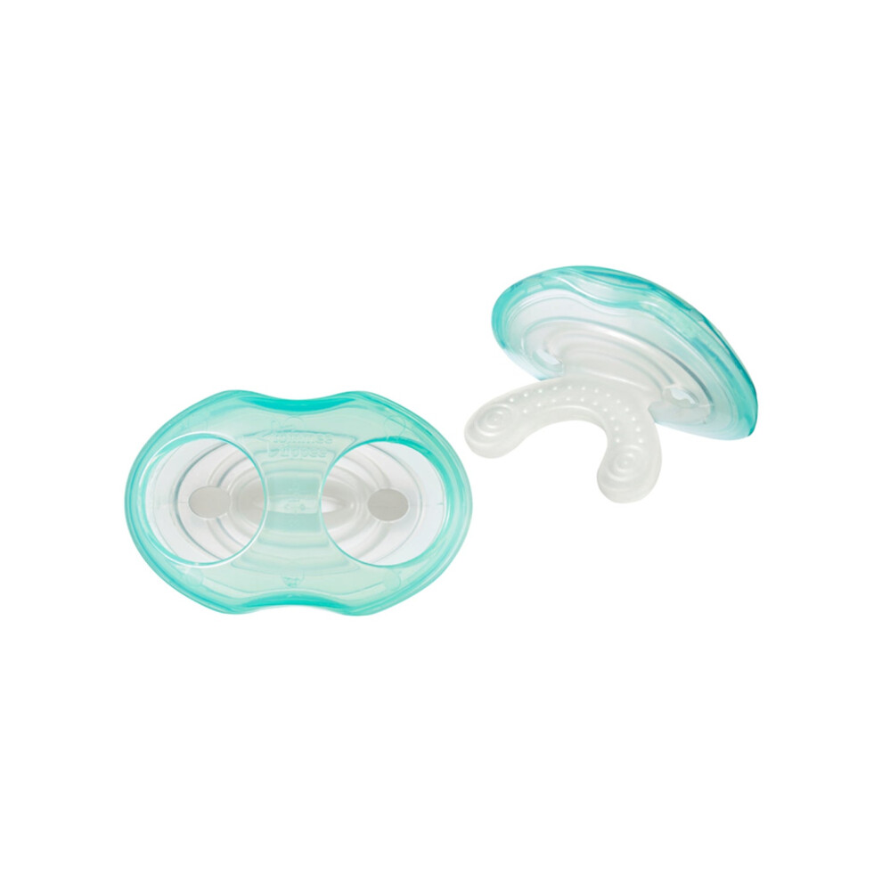 Teethers Pack Of 2 Teethe And Soothe Massage Teethers Bite And Chew-proof BPA-free For 3 Months+ Clear
