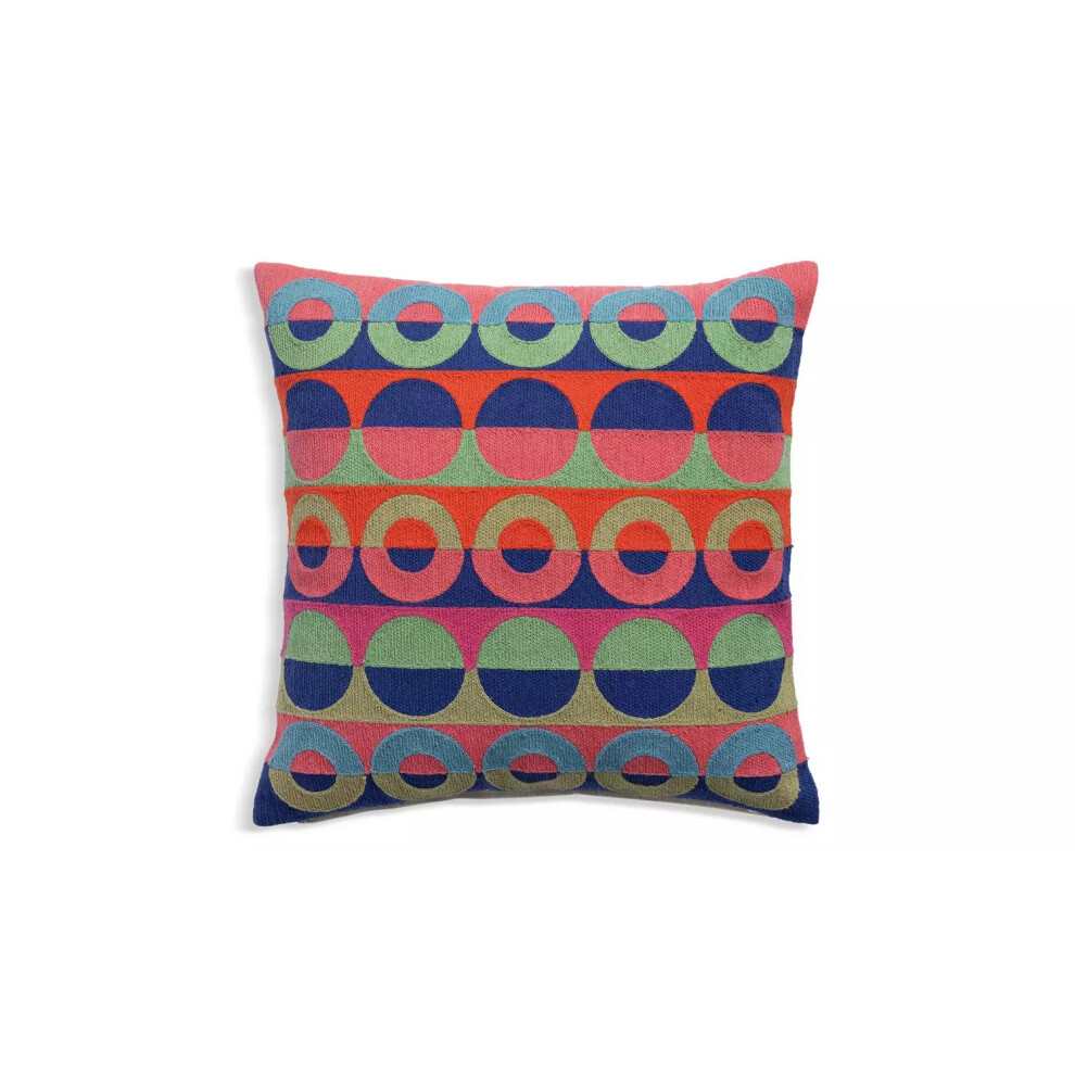 60 Ronda Embroidered Cushion by Margo Selby -43x43cm