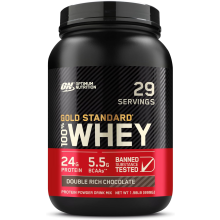 Optimum Nutrition Gold Standard 100% Whey Protein Powder - Double Rich Chocolate, 29 Servings, 899 g (B002DYIZH6)
