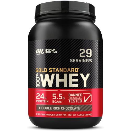 Optimum Nutrition Gold Standard 100% Whey Protein Powder - Double Rich Chocolate, 29 Servings, 899 g (B002DYIZH6)