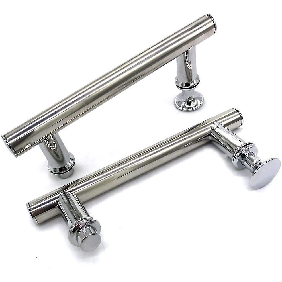 2 Pcs 145mm (14.5cm) Chrome Abs Shower Door Handle, Hole To Hole-image-OPC-PDTRFQX-NEW