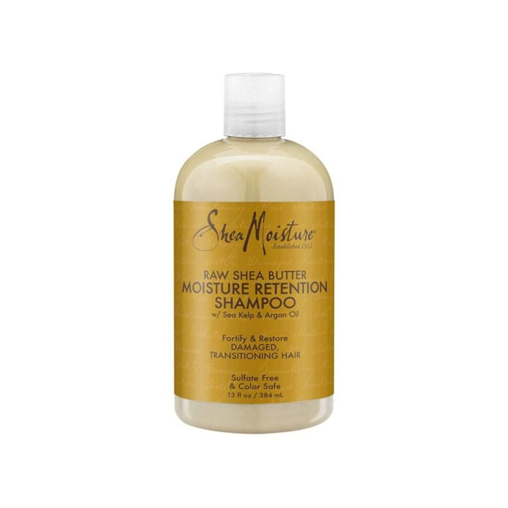 SheaMoisture Raw Shea Butter Extra-Moisture Retention Shampoo With Argan Oil, Restore Damaged, Transitioning Hair 384ml
