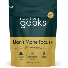 Lions Mane Supplement 4000mg with Vitamin B1 & Black Pepper, 180 Vegan