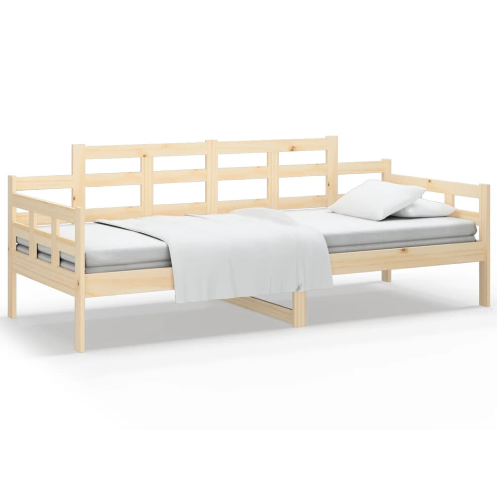 (natural, 90 x 190 cm) vidaXL Solid Wood Pine Day Bed Occasional Sleepover Bed Multi Colours/Sizes