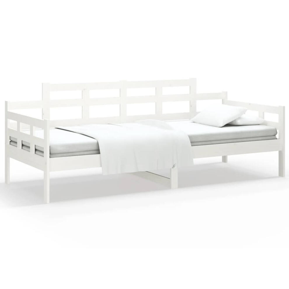 Vidaxl (White, 80 X 200 Cm) Solid Wood Pine Day Bed Occasional Sleepover Bed Multi Colours/Sizes