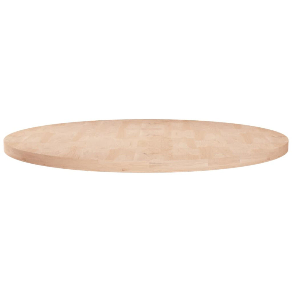 Vidaxl (Natural, 70 X 2.5 Cm) Solid Wood Oak Round Table Top Untreated Table Top Multi Colours/Sizes