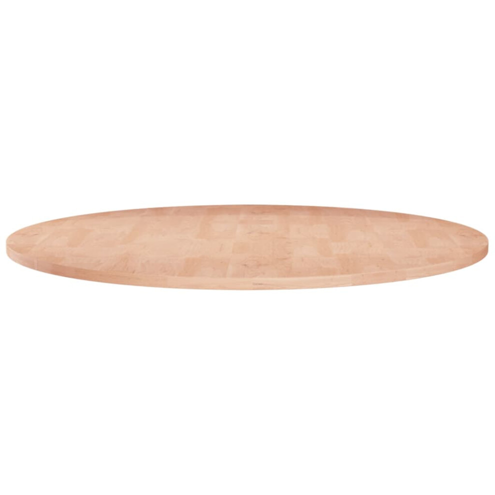 Vidaxl (Natural, 60 X 1.5 Cm) Solid Wood Oak Round Table Top Untreated Table Top Multi Colours/Sizes