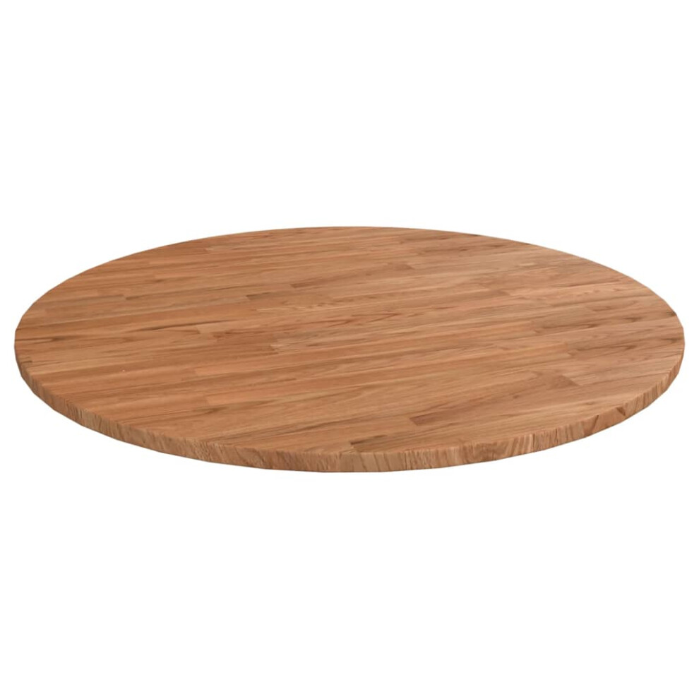 (light brown, 70 x 1.5 cm) vidaXL Solid Wood Oak Round Table Top Untreated Table Top Multi Colours/Sizes