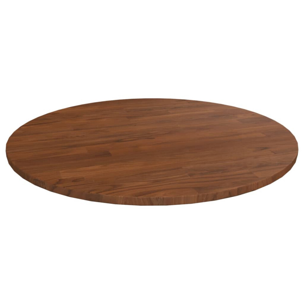 (dark brown, 60 x 1.5 cm) vidaXL Solid Wood Oak Round Table Top Untreated Table Top Multi Colours/Sizes