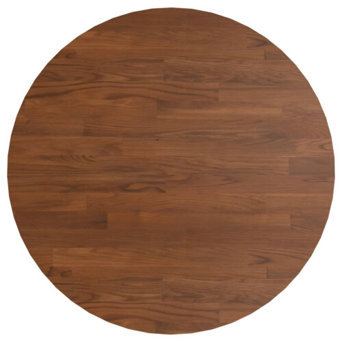 VidaXL (dark brown, 60 x 1.5 cm) vidaXL Solid Wood Oak Round Table Top Untreated Table Top Multi Colours/Sizes 1