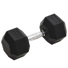 (1x 27.5 kg) vidaXL Dumbbell Cast Iron Hex Dumbbell Free Weight Plate Fitness Multi Models