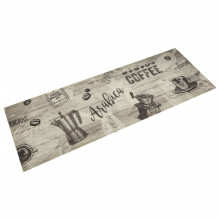 (coffee grey, 60 x 180 cm) vidaXL Kitchen Rug Anti Fatigue Mat Runner Rug Washable Floor Carpet Velvet