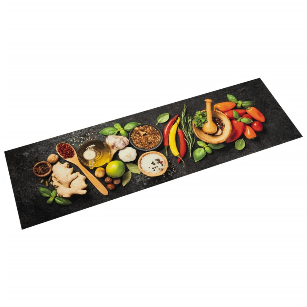 Vidaxl (Spices, 45 X 150 Cm) Kitchen Rug Anti Fatigue Mat Runner Rug Washable Floor Carpet Velvet