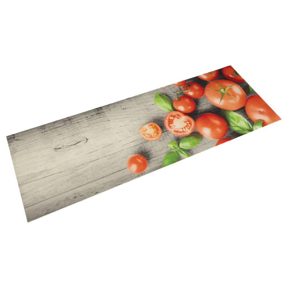 (tomatoes, 45 x 150 cm) vidaXL Kitchen Rug Anti Fatigue Mat Runner Rug Washable Floor Carpet Velvet