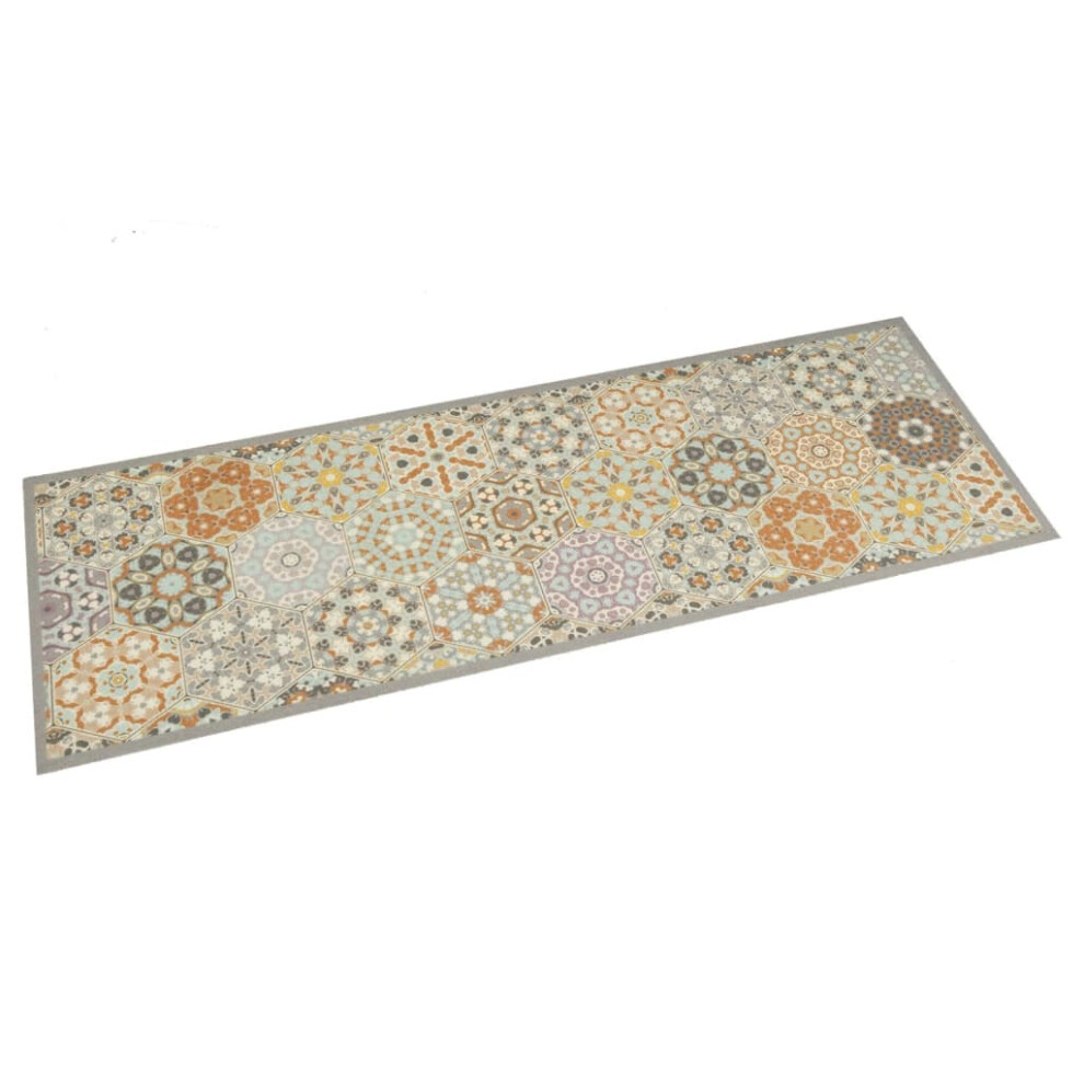Vidaxl (Hexagon, 60 X 180 Cm) Kitchen Rug Anti Fatigue Mat Runner Rug Washable Floor Carpet Velvet