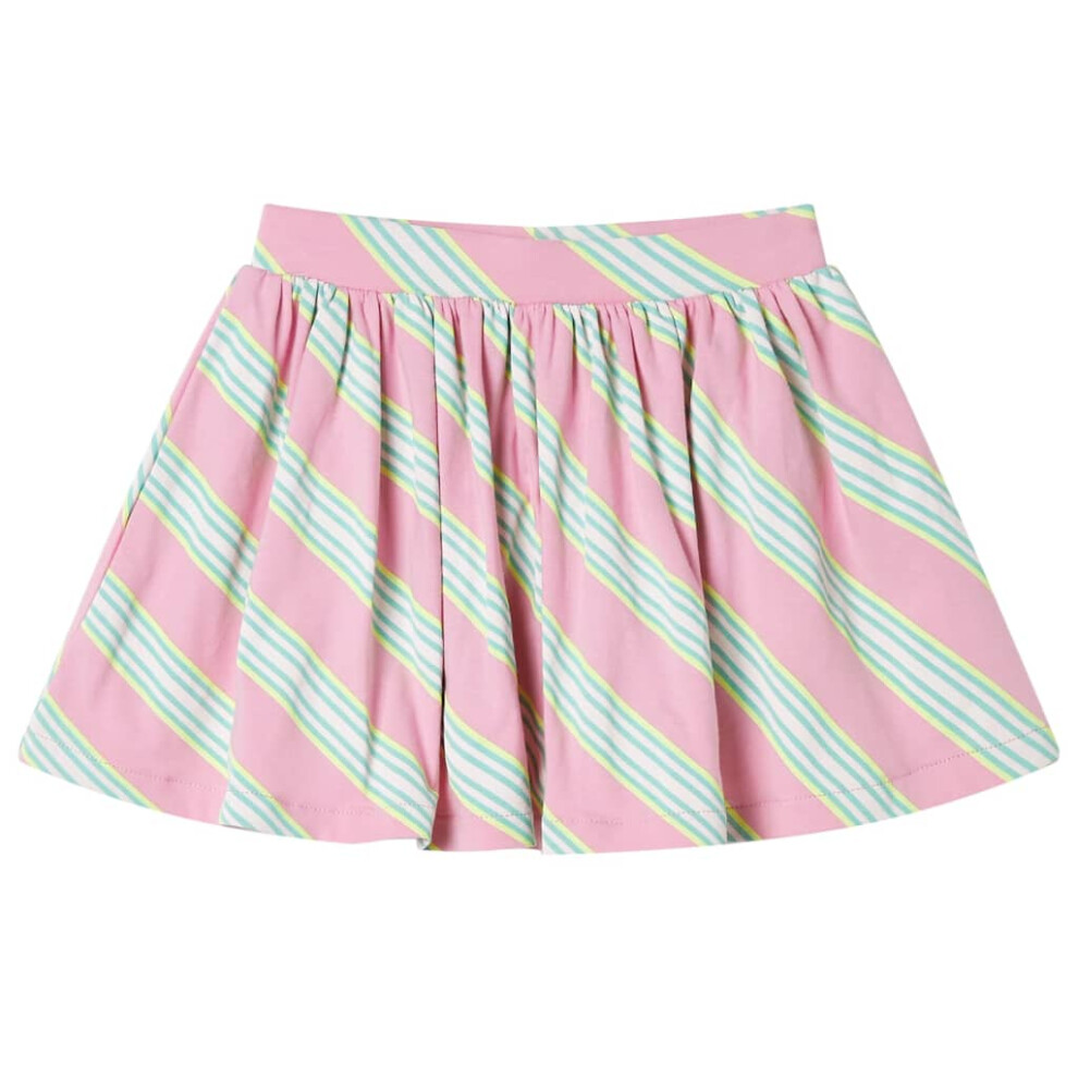 (116 (5-6y)) Kids' Skirt Children's Skater Skirt School Girls' Short Skirt Begonia Pink