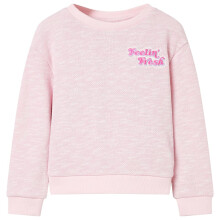 (140 (9-10y)) Kids' Sweatshirt Children Long Sleeves Pullover Clothes Kids' Top Light Lilac