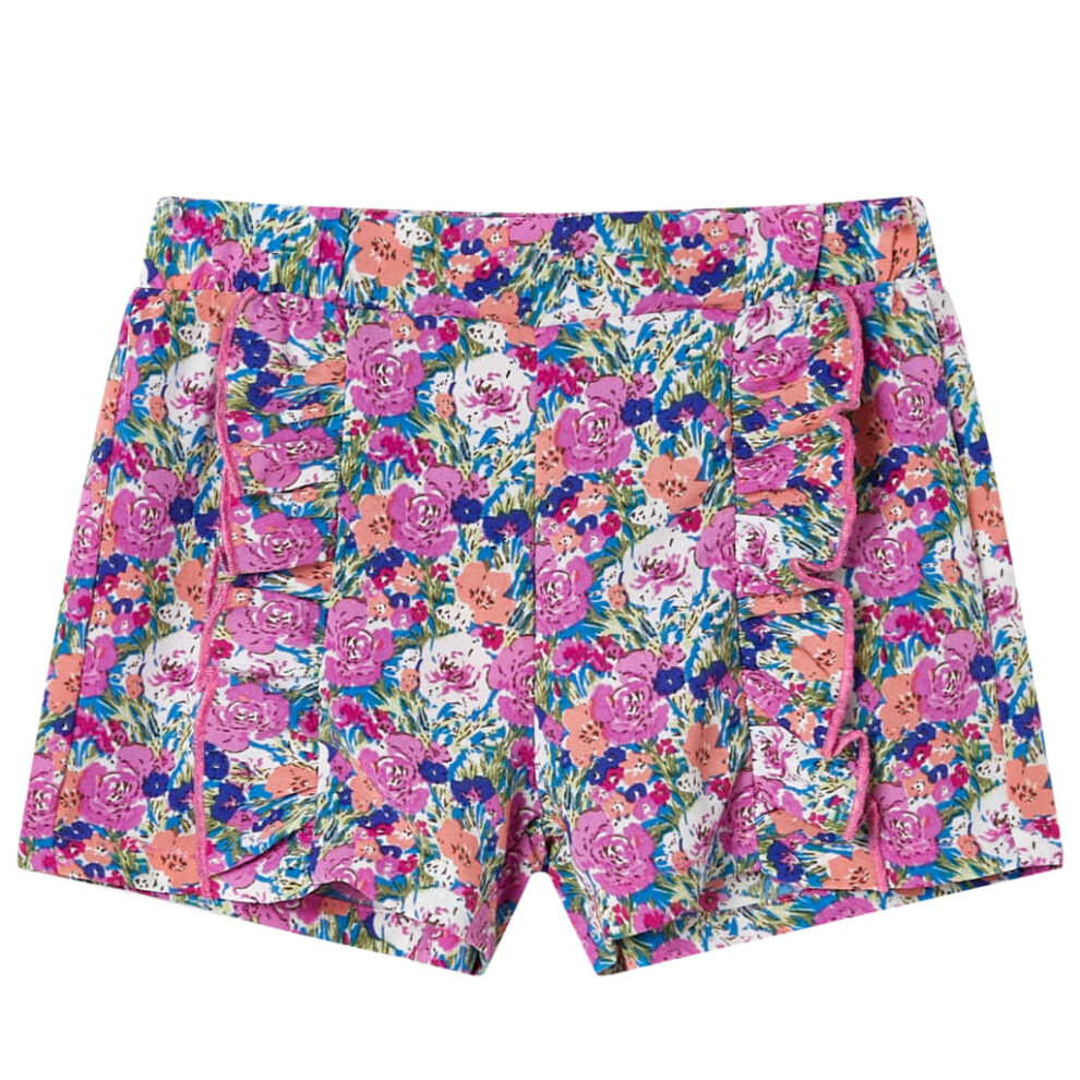 Vidaxl (116 (5-6Y)) Kids' Shorts Elasticated Waistband Shorts Toddler Children's Pants Fuchsia