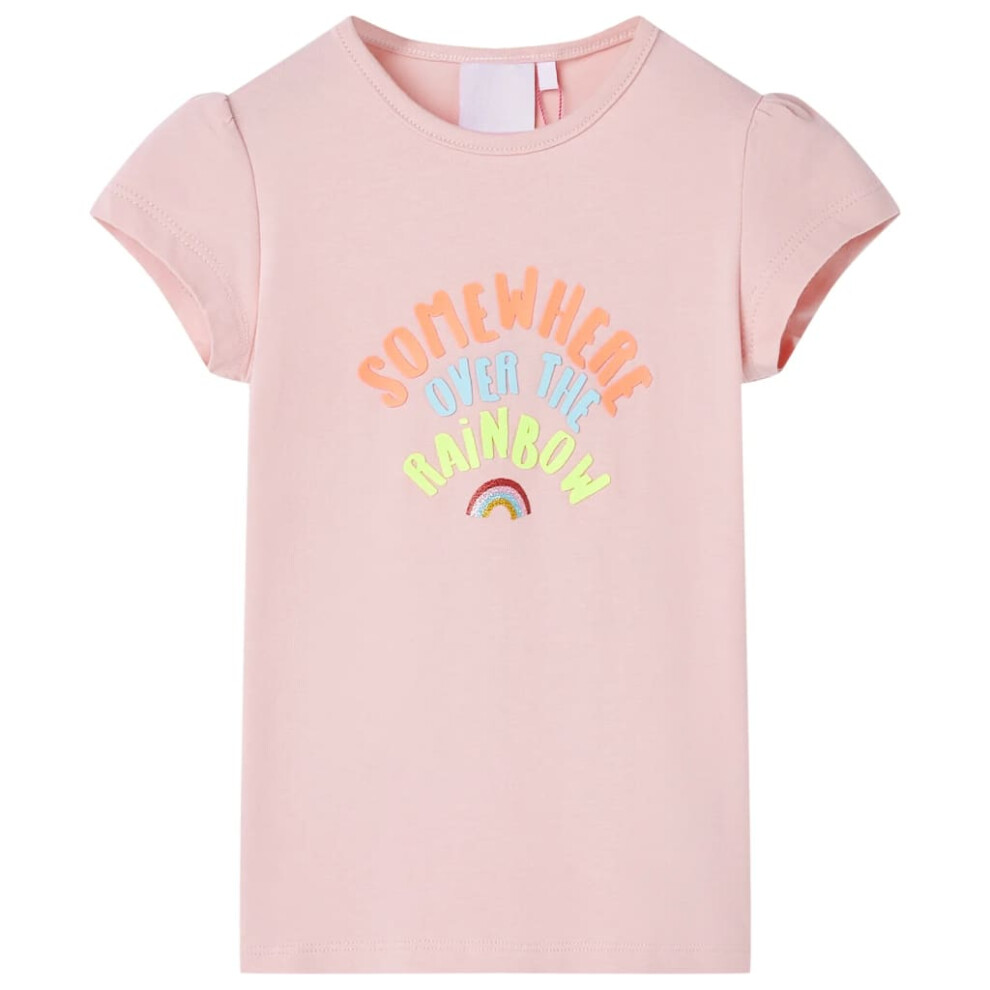 (pink, 140 (9-10y)) Kids' T-shirt Short Sleeves Tee Children's T Shirt Toddler Clothes Kids' Top