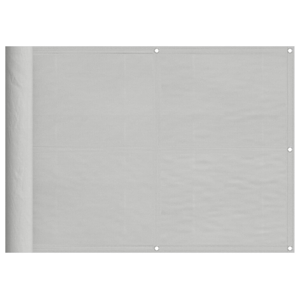 Vidaxl (Light Grey, 75 X 300 Cm) Balcony Screen Outdoor Privacy Screen Fence Patio Screen Oxford Fabric