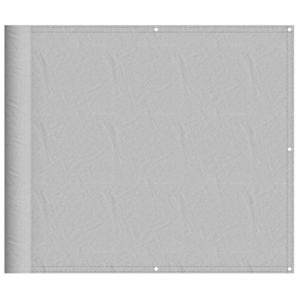 Vidaxl (Light Grey, 90 X 600 Cm) Balcony Screen Outdoor Privacy Screen Fence Patio Screen Oxford Fabric