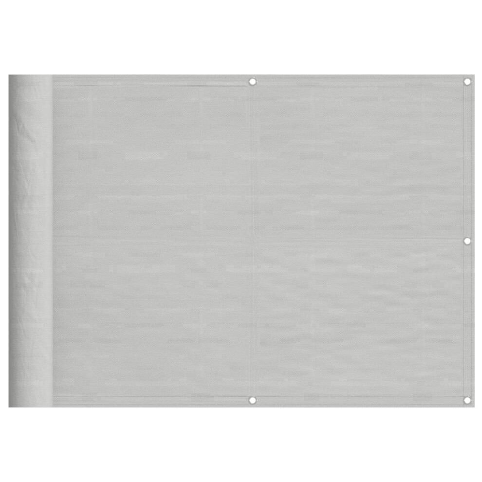 Vidaxl (Light Grey, 75 X 500 Cm) Balcony Screen Outdoor Privacy Screen Fence Patio Screen Oxford Fabric