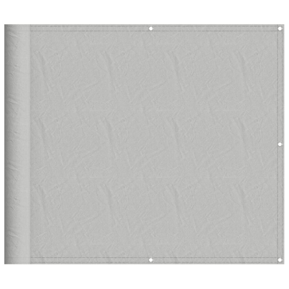 Vidaxl (Light Grey, 90 X 400 Cm) Balcony Screen Outdoor Privacy Screen Fence Patio Screen Oxford Fabric