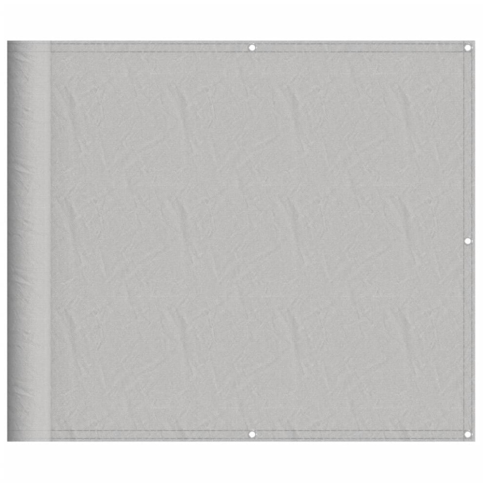 Vidaxl (Light Grey, 90 X 500 Cm) Balcony Screen Outdoor Privacy Screen Fence Patio Screen Oxford Fabric