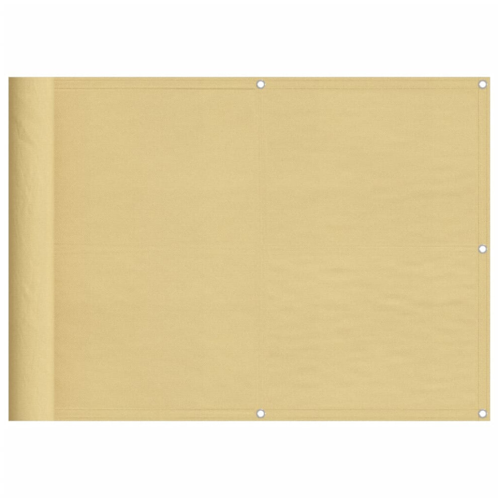 Vidaxl (Sand, 75 X 300 Cm) Balcony Screen Outdoor Privacy Screen Fence Patio Screen Oxford Fabric