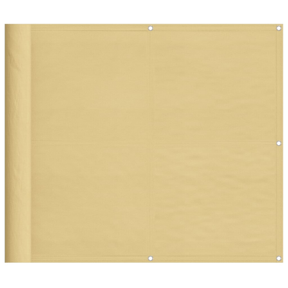 Vidaxl (Sand, 90 X 500 Cm) Balcony Screen Outdoor Privacy Screen Fence Patio Screen Oxford Fabric