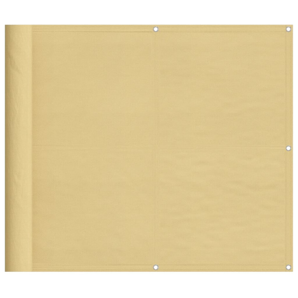 Vidaxl (Sand, 90 X 600 Cm) Balcony Screen Outdoor Privacy Screen Fence Patio Screen Oxford Fabric