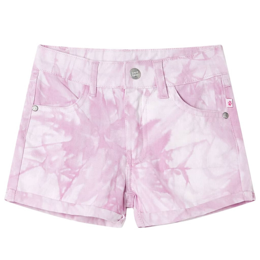 Vidaxl (116 (5-6Y)) Kids' Shorts Kids Elasticated Waistband Shorts Toddler Children's Pants Pink