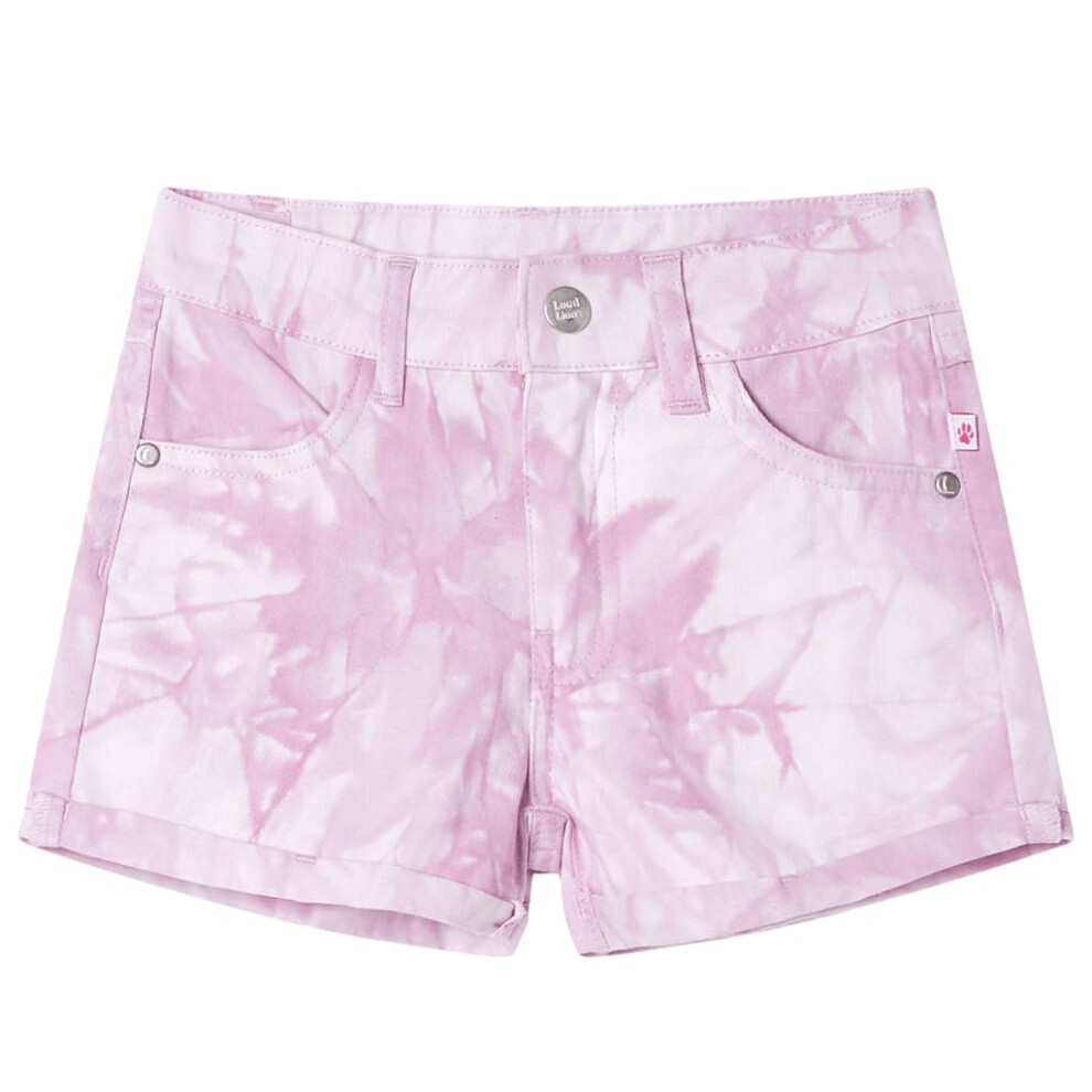Vidaxl (128 (7-8Y)) Kids' Shorts Kids Elasticated Waistband Shorts Toddler Children's Pants Pink
