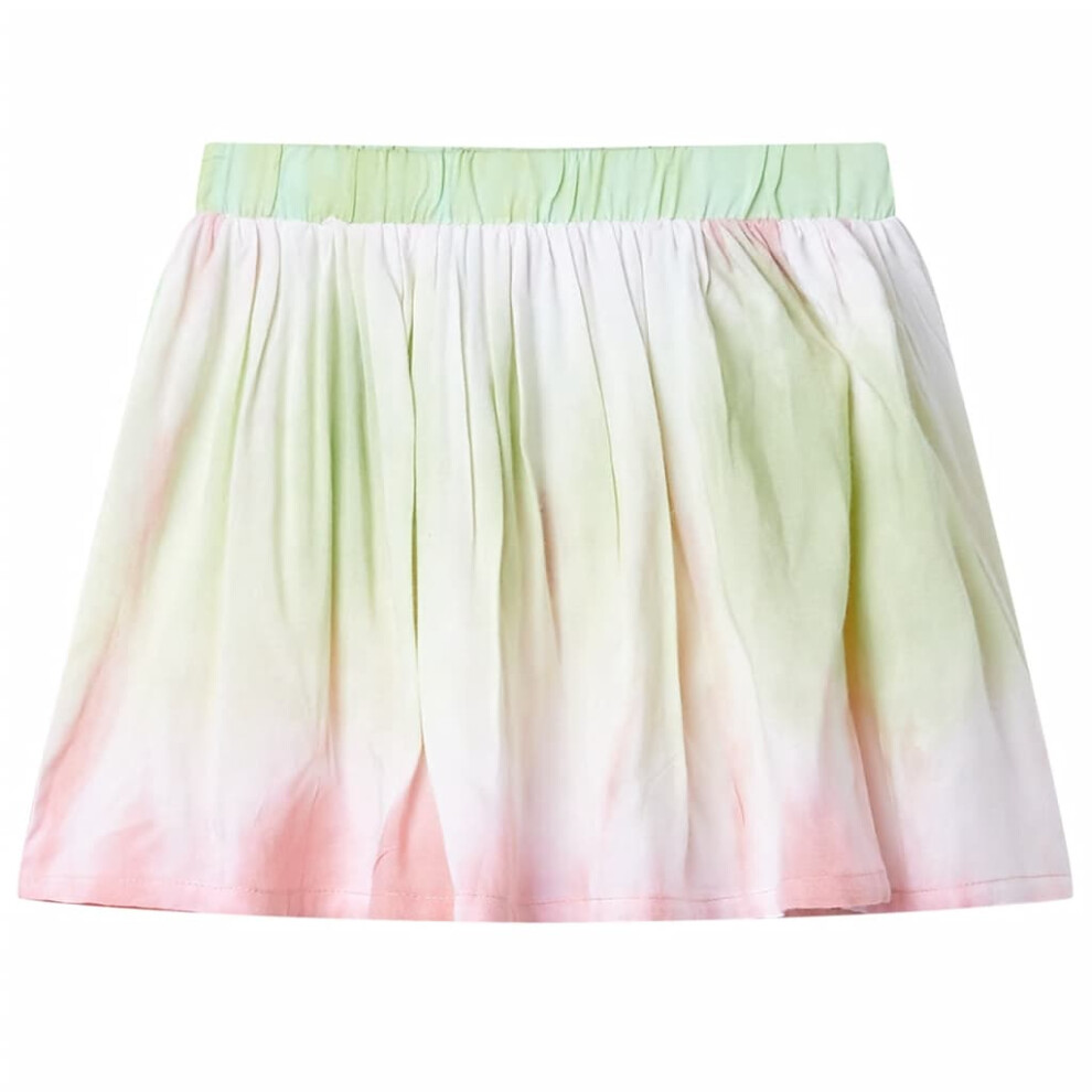 Vidaxl (128 (7-8Y)) Kids' Pleated Skirt Children's Casual Skater Skirt Girl's Skirt Light Pink