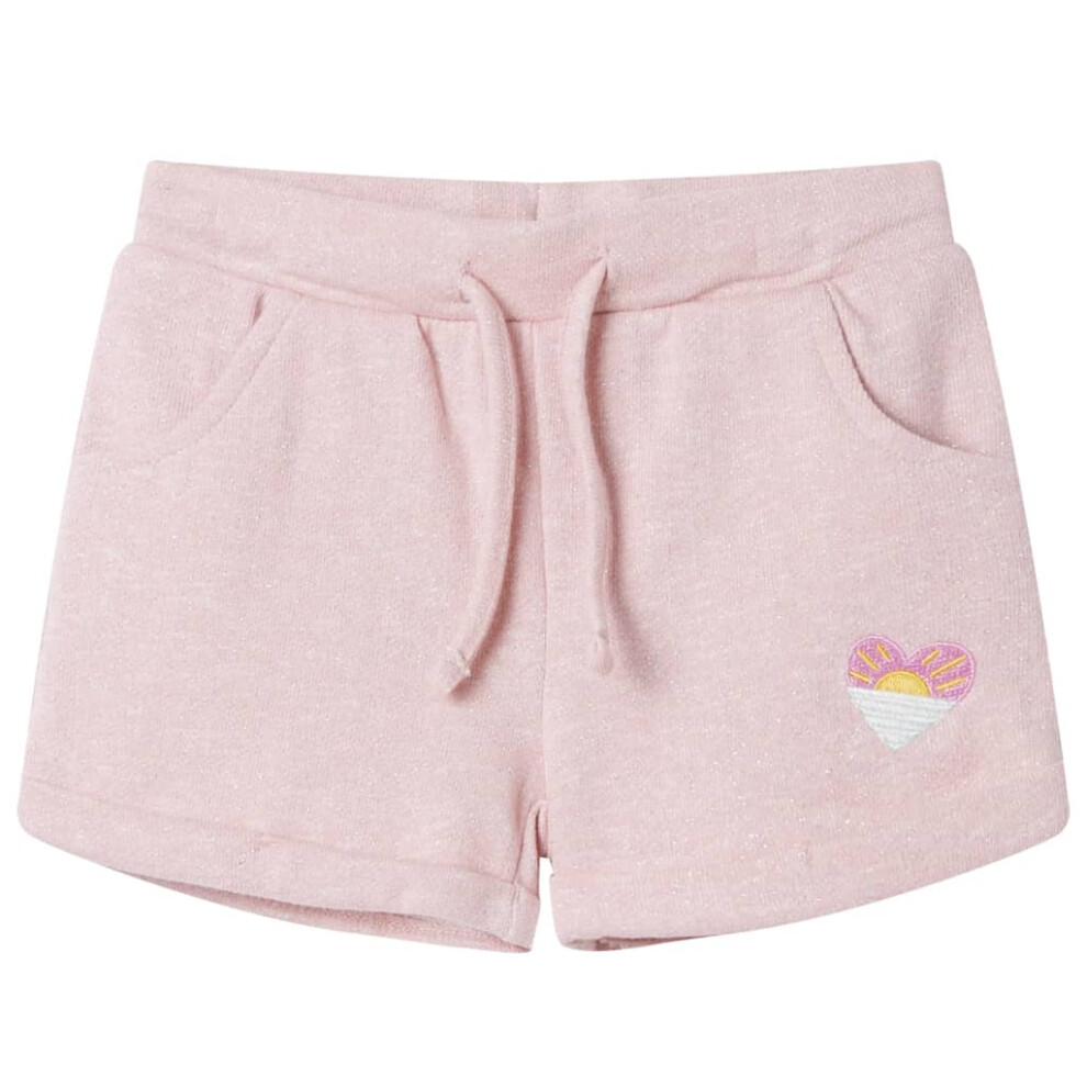 (pink, 92 (1.5-2y)) Kids' Shorts with Drawstring Children's Pants Kids Elasticated Waist Shorts