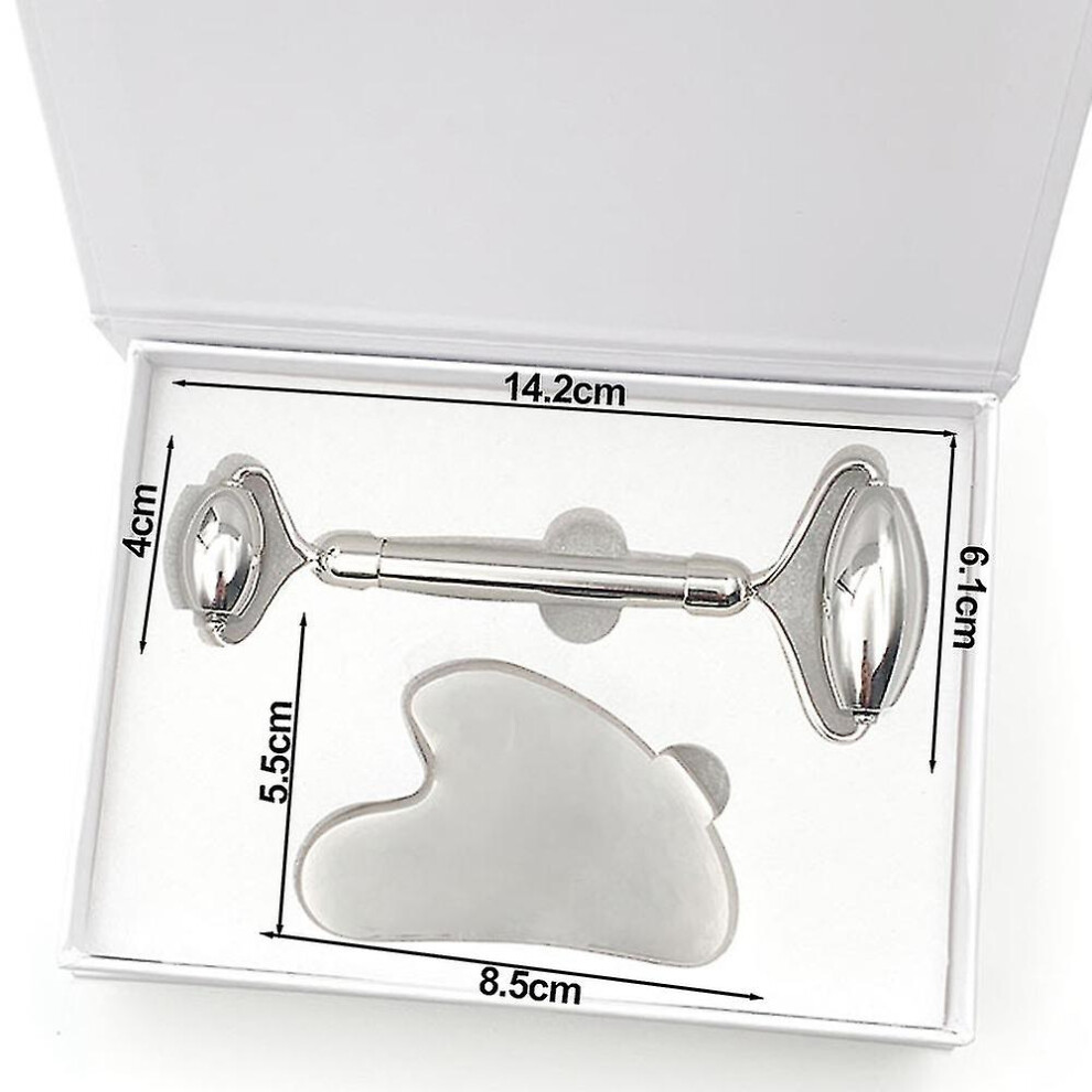 Stainless Steel Gua Sha Tool Set For Facial,reduce Toxins Wrinkles Boost Radiance Of Complexion