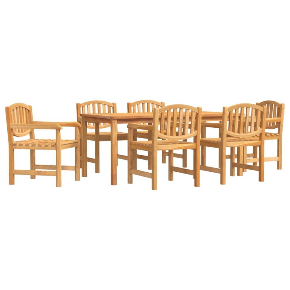 (6x chair + table, 180 cm table length) vidaXL Garden Dining Set Outdoor Table and Chairs 4 Piece Solid Wood Teak