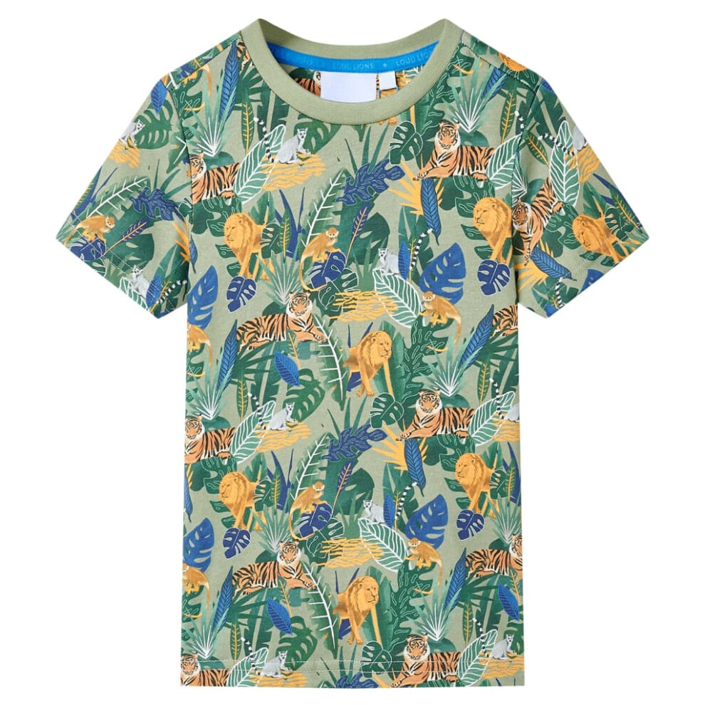 Vidaxl (128 (7-8Y)) Kids' T-Shirt With Short Sleeves Tee Toddler Children T Shirt Multicolour 128 Not,Specified