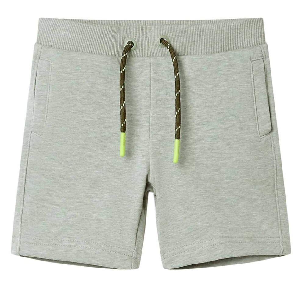New Vidaxl Boys (Khaki, 92 (1.5-2Y)) Kids' Shorts With Drawstring Children's Pants Toddler Shorts With Pockets