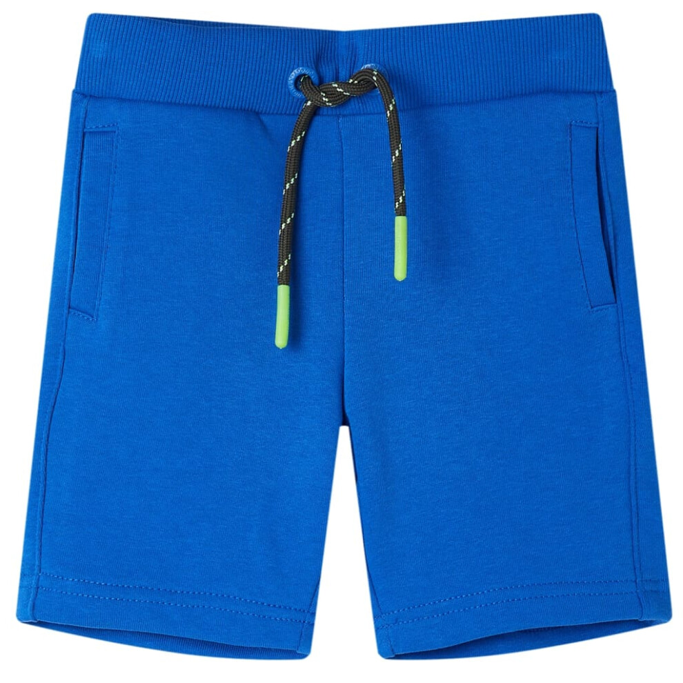 (blue, 116 (5-6y)) Kids' Shorts with Drawstring Children's Pants Toddler Shorts with Pockets