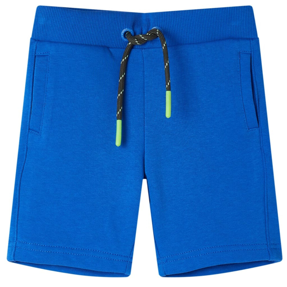 (blue, 140 (9-10y)) Kids' Shorts with Drawstring Children's Pants Toddler Shorts with Pockets