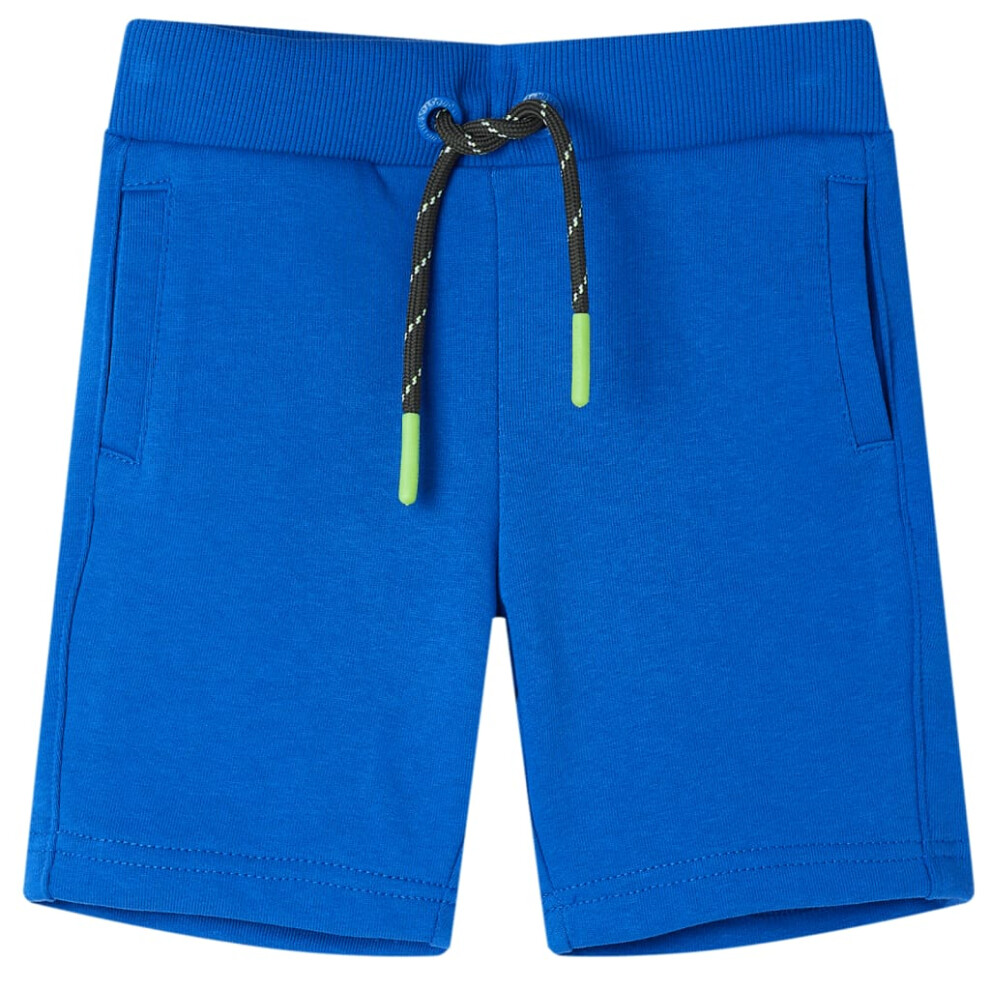 Vidaxl (, 104 (3-4Y)) Kids' Shorts With Drawstring Children's Pants Toddler Shorts With Pockets Blue